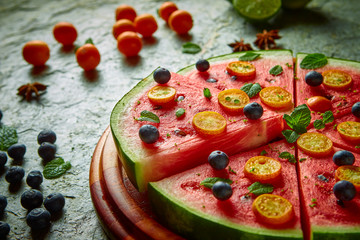 Pizza de frutas