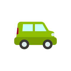 passenger car flat vector icon
