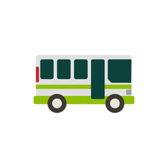 bus flat vector icon