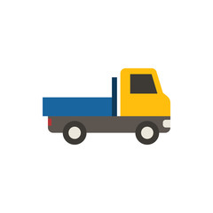 open van flat vector icon