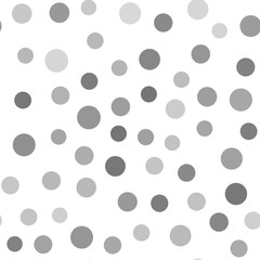 Circle seamless pattern. Texture of randomly distributed circles.