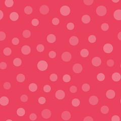 Circle seamless pattern. Texture of randomly distributed circles.