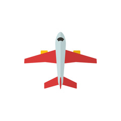 aircraft flat vector icon