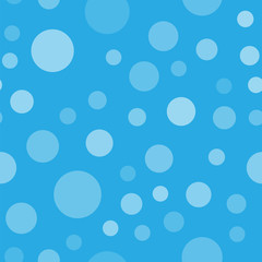 Circle seamless pattern. Texture of randomly distributed circles.