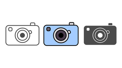 Camera vector icon sign symbol