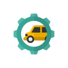 repair of machines flat vector icon