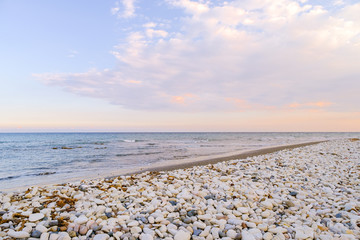 Sunset on the Mediterranean coast