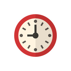 clock flat vector icon