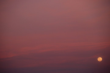 Moon rise in Brazil