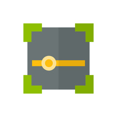 Fototapeta premium scanner flat vector icon