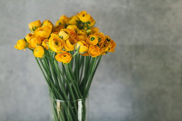 Beautiful bouquet of flowers in a vase
