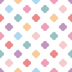 Pastel seamless vector pattern or tile fashion background