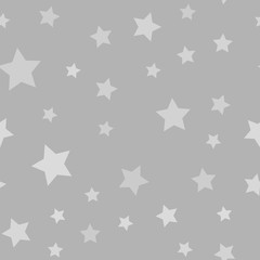 Stars seamless pattern. Randomly abstract vector texture with stars.