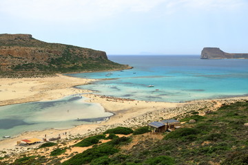 Balos lagoon on Crete island, Greece