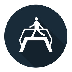 Use Footbridge Symbol Sign Isolate On White Background,Vector Illustration EPS.10