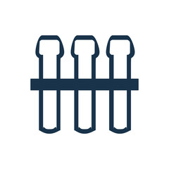 Chemical glass icon. Science education sign