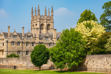 Fototapeta na wymiar Merton College. Oxford, England