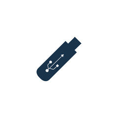 Flash disk icon. Offline device sign