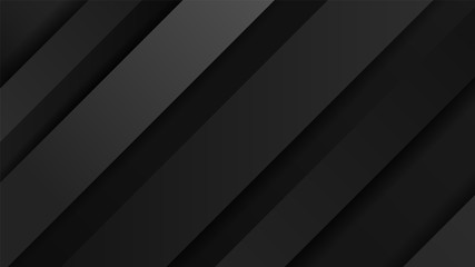 Fototapeta premium Abstract vector background with lines of shadows. Dynamic black lines. Black background for your design.