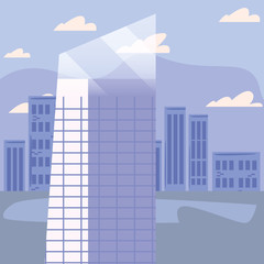 skyscraper urban city sky background