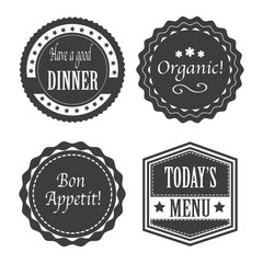 Collection of Vector Badges, Banner, Labels and Logos for Food Restaurant, Foods Shop and Catering.