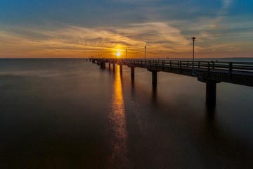 Pier at sunrise, Germany - Ahlbeck