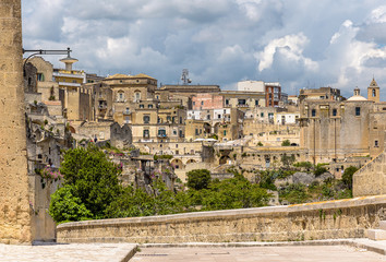 Naklejka premium Amazing landscape with Matera, Italy - European capital of culture in 2019