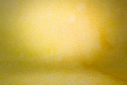 photo backdrop yellow wall and floor lit by lamps, studio background for photos. Studio Portrait Backdrops Photo