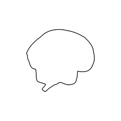 Brain icon. Creative idea symbol