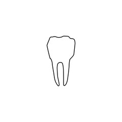 Tooth icon. Dental hospital symbol
