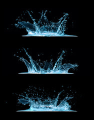 Set of Water Splashes