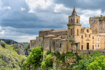 Fototapeta premium Amazing landscape with Matera, Italy - European capital of culture in 2019