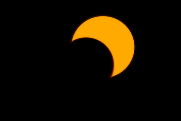 Different phases of solar and lunar eclipse, 2/7/2019 