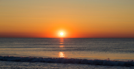 Sunrise Over the Ocean