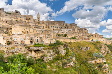 Fototapeta na wymiar Amazing landscape with Matera, Italy - European capital of culture in 2019