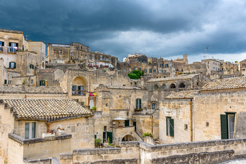 Fototapeta premium Amazing landscape with Matera, Italy - European capital of culture in 2019