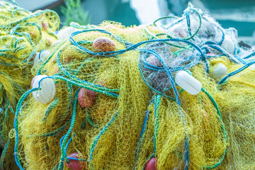 Fish nets at the fisherman's bar