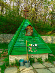 holy spring in the Russian village