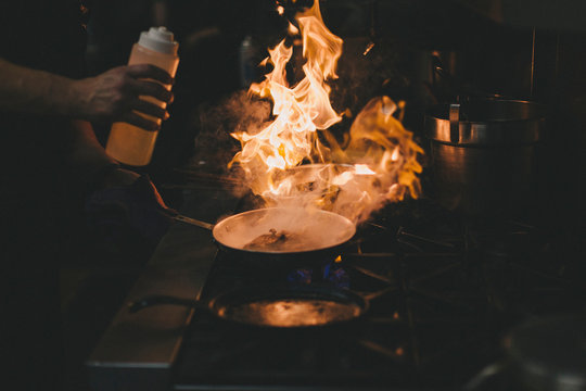 cooking with fire