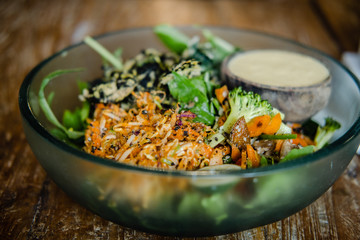 Vegan Buddha bowl salad