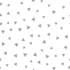 Triangles seamless pattern. Randomly distributed triangle texture background.