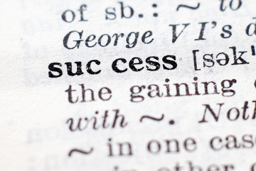 Obraz premium Definition of word Success