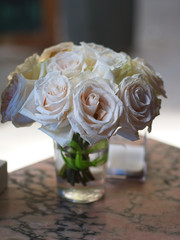 bouquet of white roses