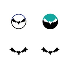 bat ilustration vector icon logo template