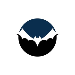 bat ilustration vector icon logo template