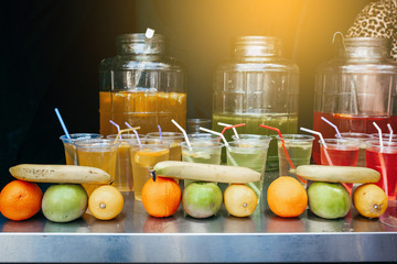 Assorted refreshments sold on the street