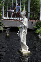 Lady Statue on Water