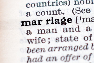 Definition of word Marriage