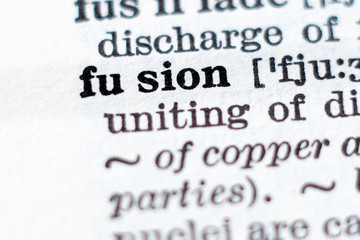 Definition of word fusion