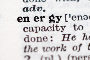 Definition of word energy